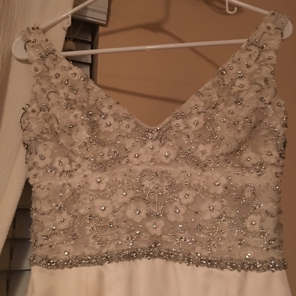 Lazaro Off-the-Shoulder Wedding Dress - Picture 3 of 8